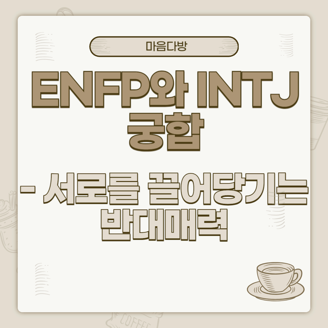 ENFP와 INTJ 궁합|서로를 끌어당기는 반대매력