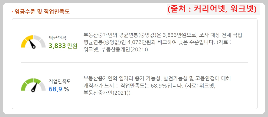 부동산중개인-임금수준과-작업만족도