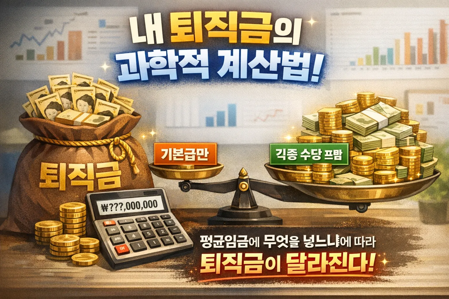 퇴직금 계산법 연차 수당과 정기 상여금 평균임금 포함 기준 (최신)