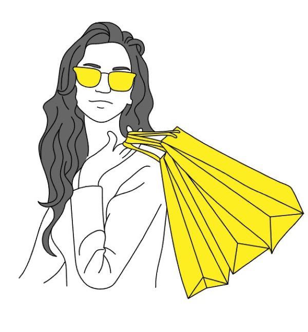 할인행사쇼핑장면