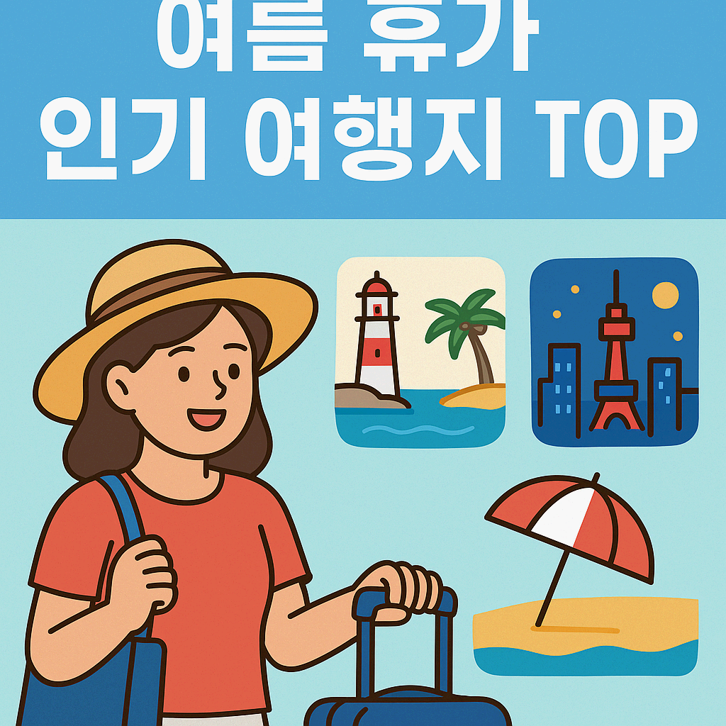 여름 휴가 인기 여행지 TOP 3