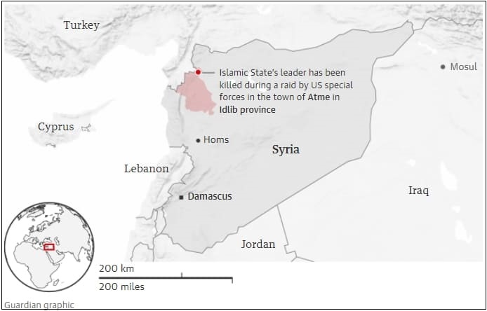 IS 지도자, 미군 공습으로 사망 VIDEO: Aftermath of US raid on house of Islamic State leader shown in drone...