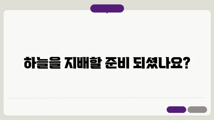 비행 조정 훈련