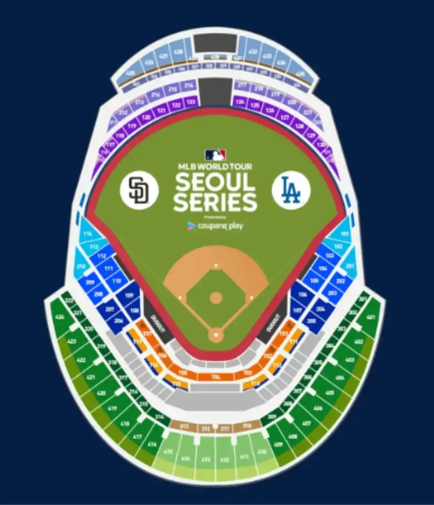 MLB-
파란배경 안 서울 고척돔의 좌석배치 이미지