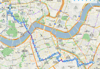 402번버스 노선도