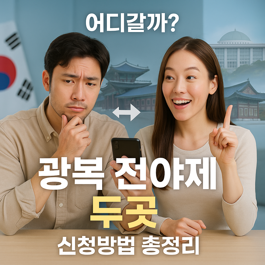 광복 80년 전야제 어디갈까? 두곳 신청방법 총정리