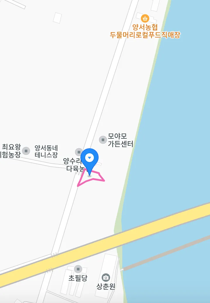 두물머리-3공영주차장-지도