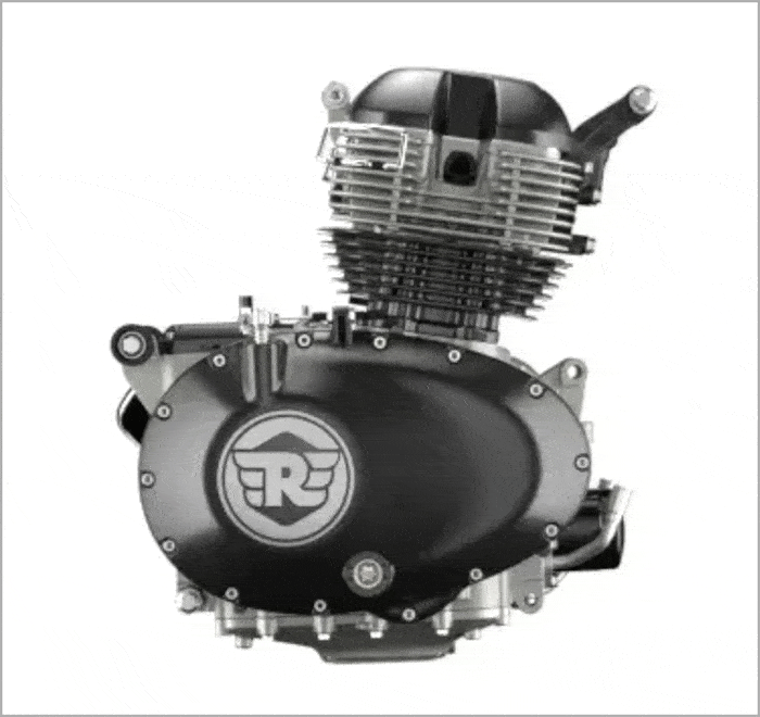 슈퍼메데오 650 2기통 엔진 360도