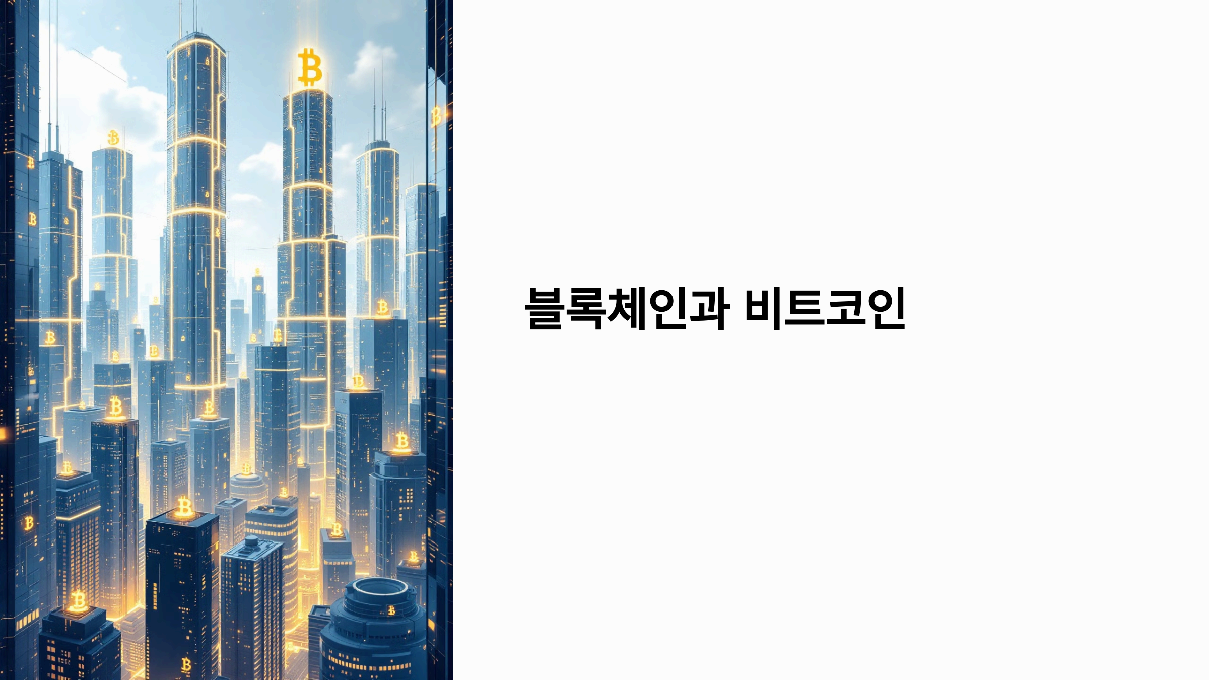 "블록체인 기술과 비트코인" 쉽게 이해하기