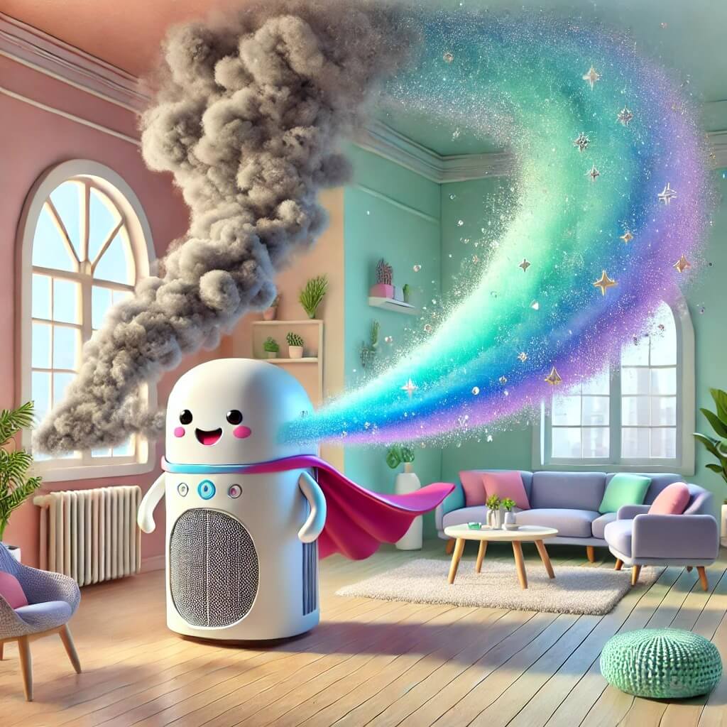 거실용 중대형 공기청정기 필터와 면적 고르는 법