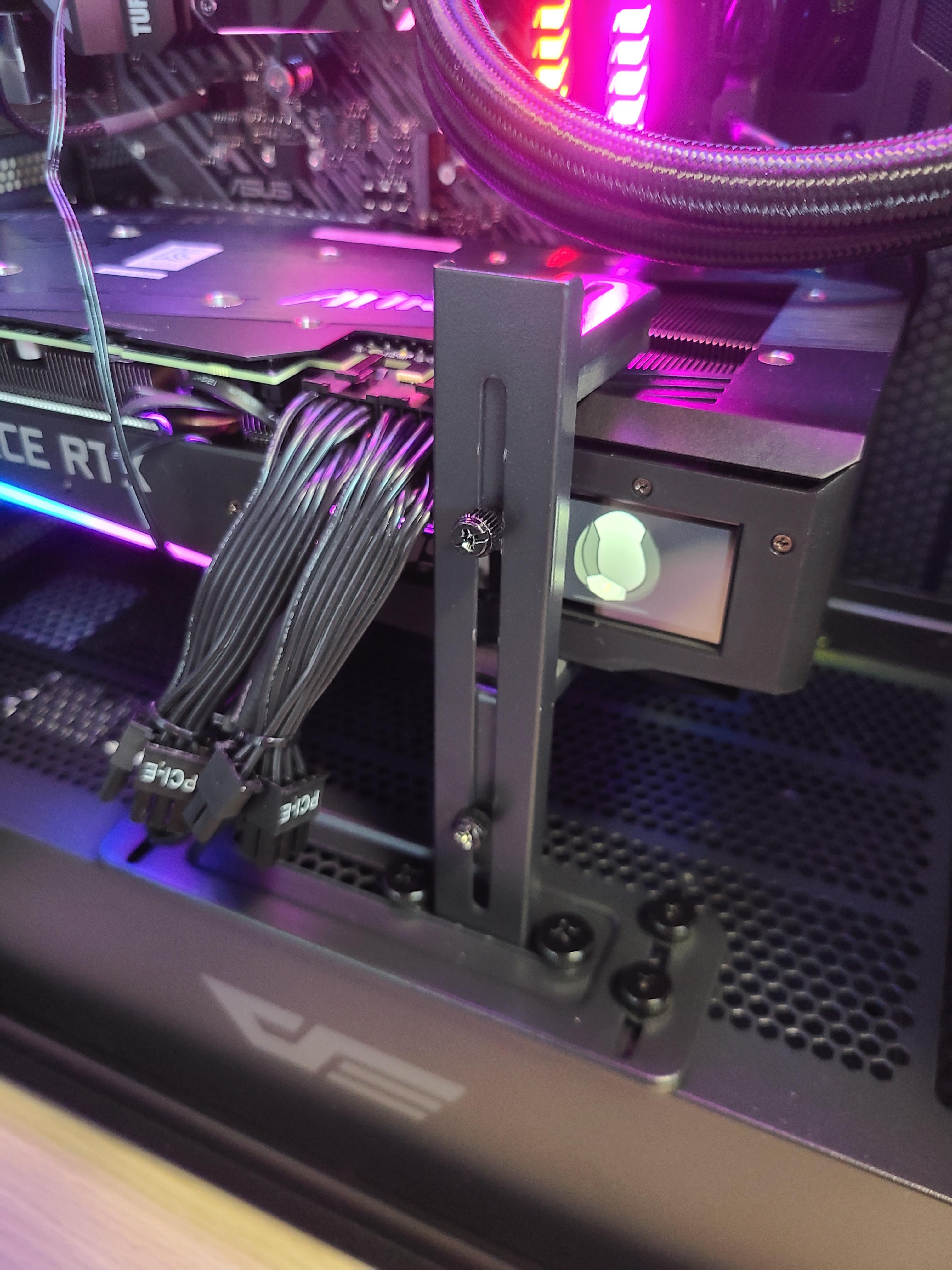 그래픽카드 지지대 간섭 해결 방법