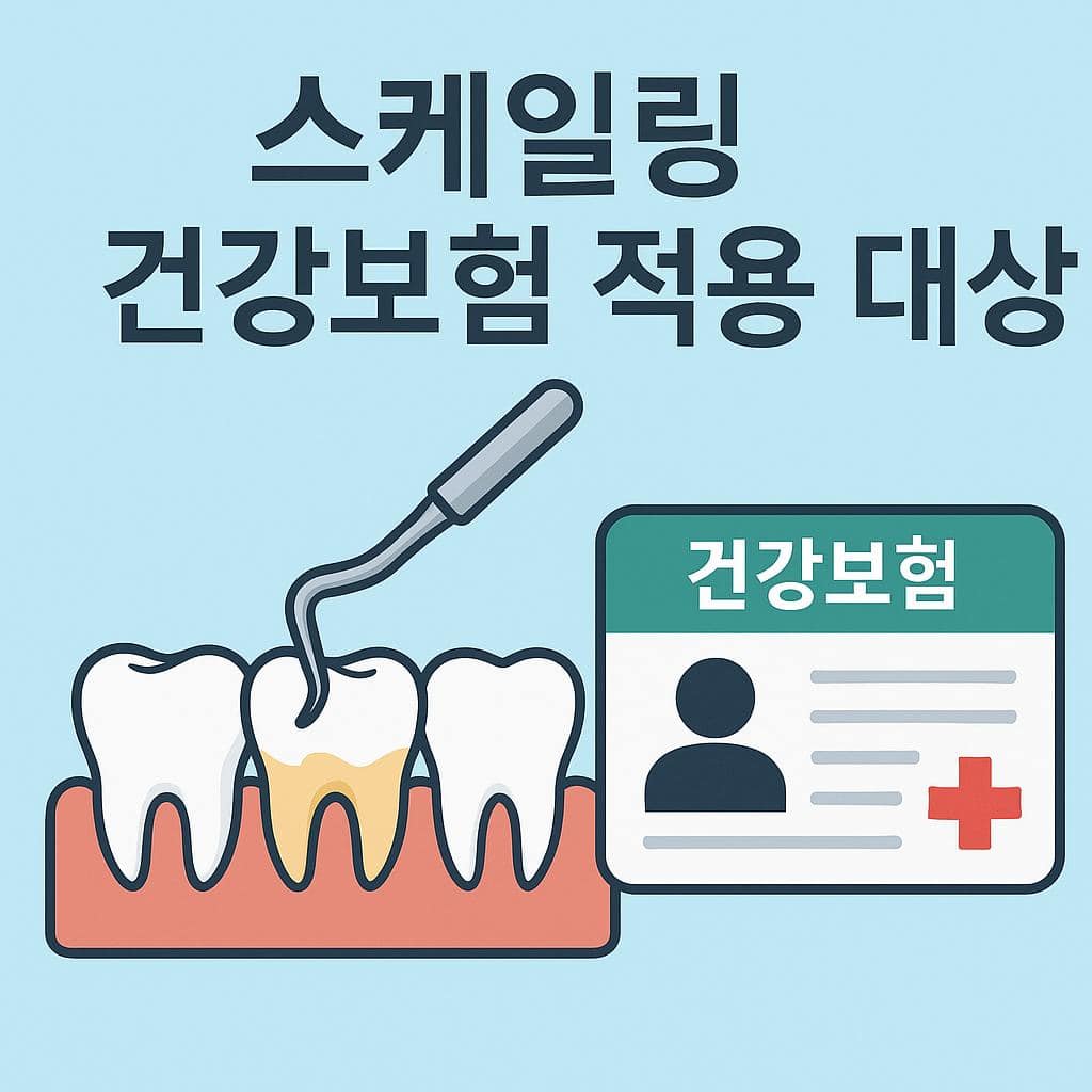 스케일링 건강보험 적용 대상 이미지