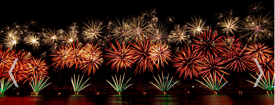 포항 불꽃 축제 전경