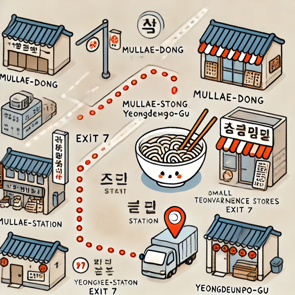 서울 영등포구 도림로 맛집; 문래동 영일분식 칼비빔국수