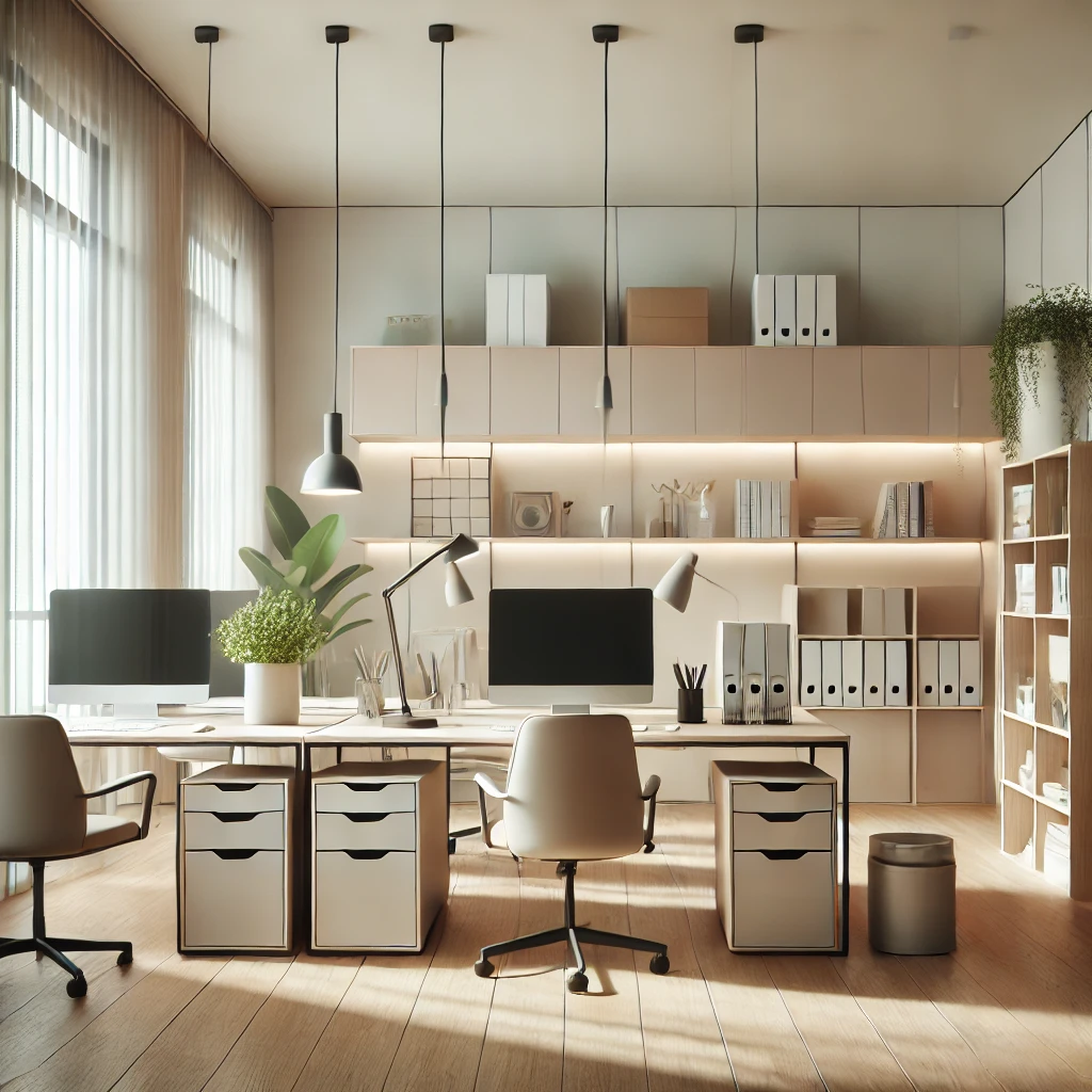 미니멀리즘 사무실 인테리어
