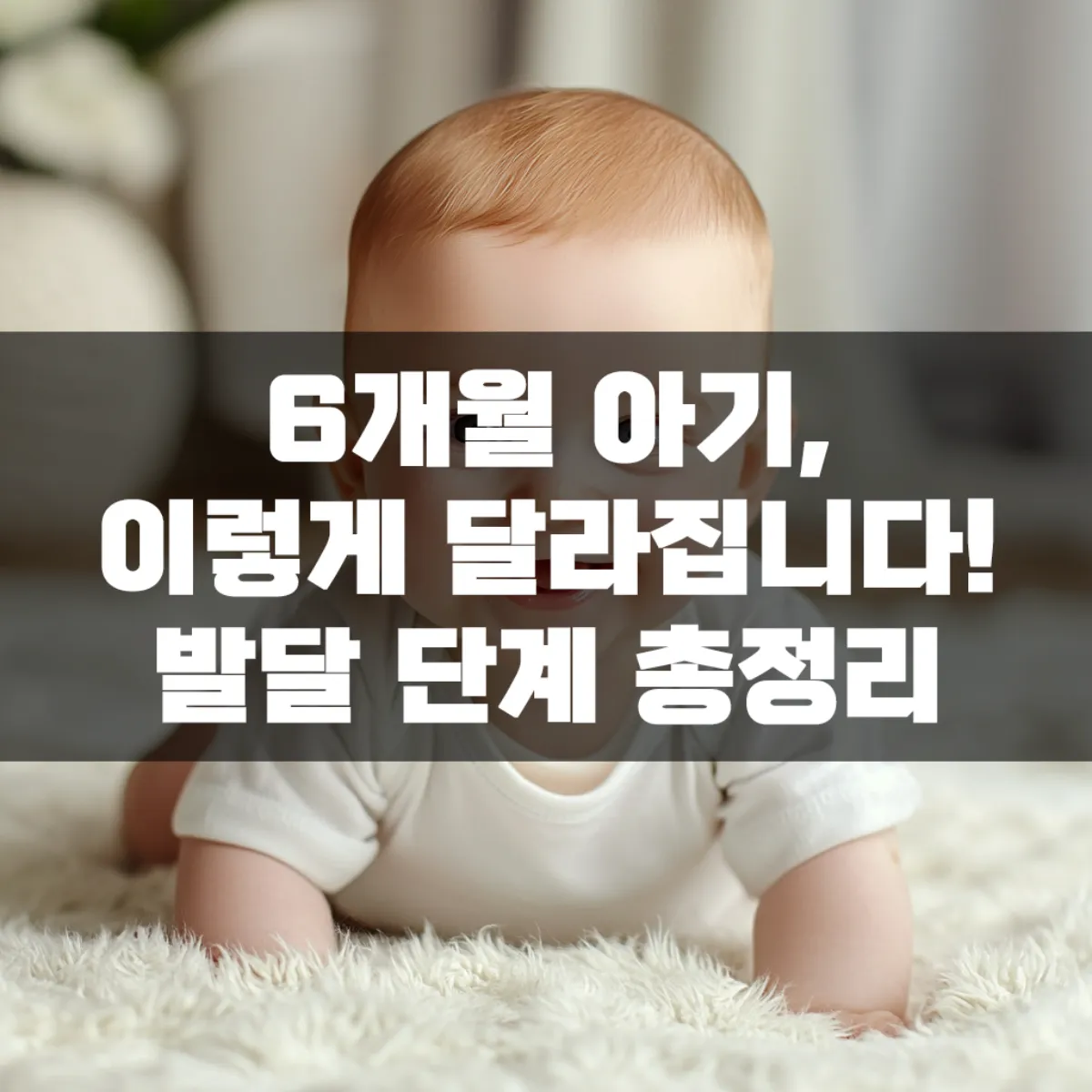 6개월 아기, 이렇게 달라집니다! 발달 단계 총정리