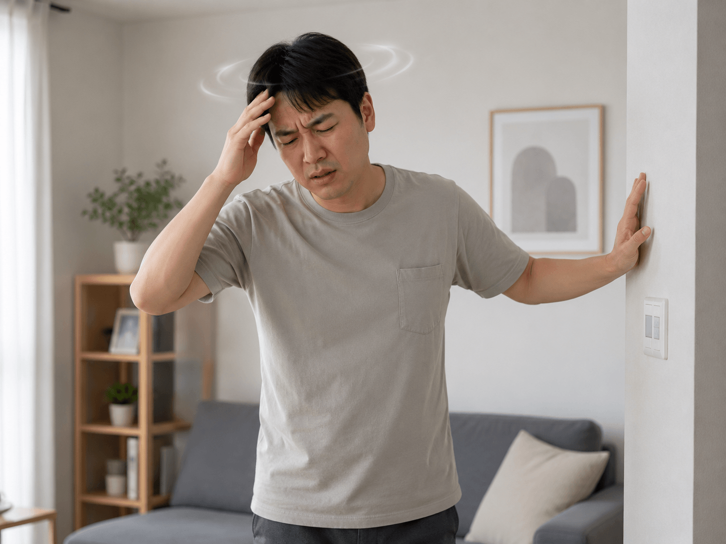 기립 어지럼 모습