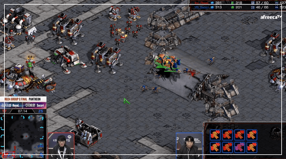 SSL 24강 C조 최종전 본진공격1