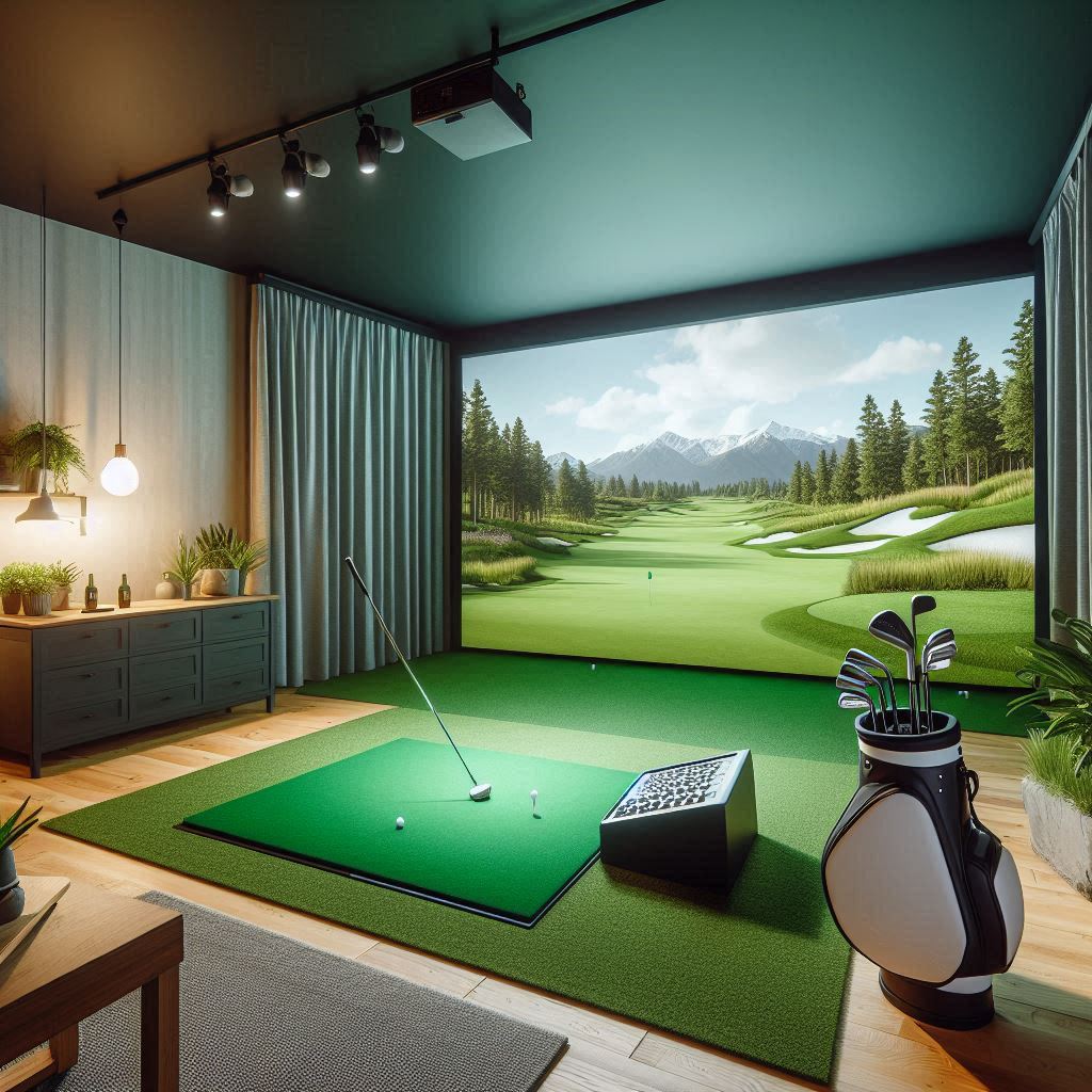 스크린골프장 배경