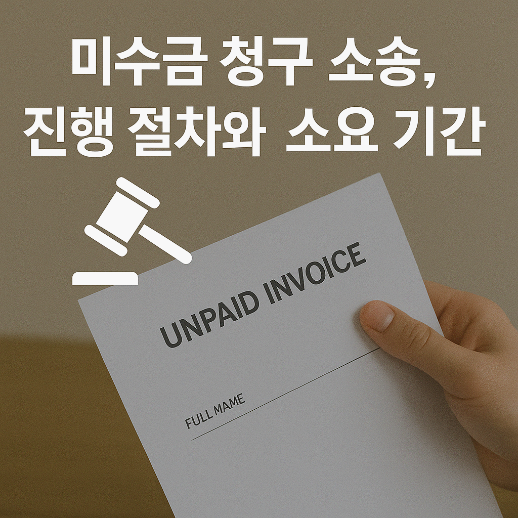 미수금 청구 소송, 진행 절차와 소요 기간