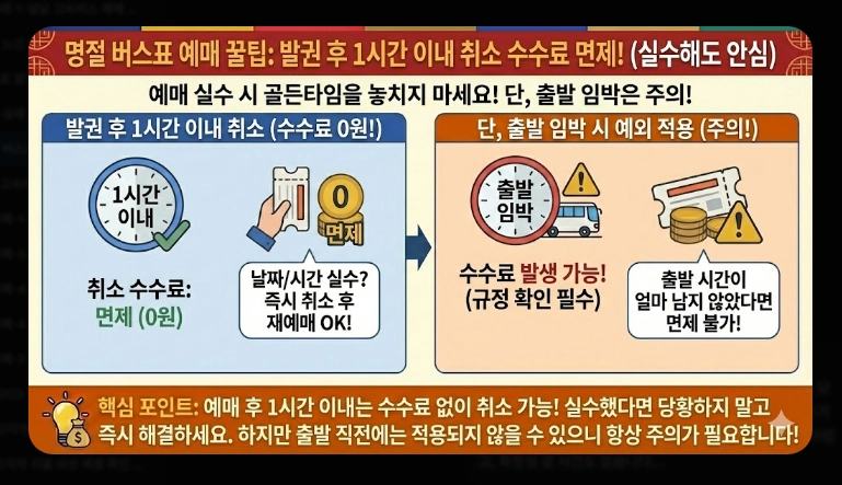 설날 버스표 예매(앱, 오픈 시간)(시간 단축 + 꿀팁)