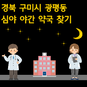 구미시 광평동 심야 야간 약국 찾기