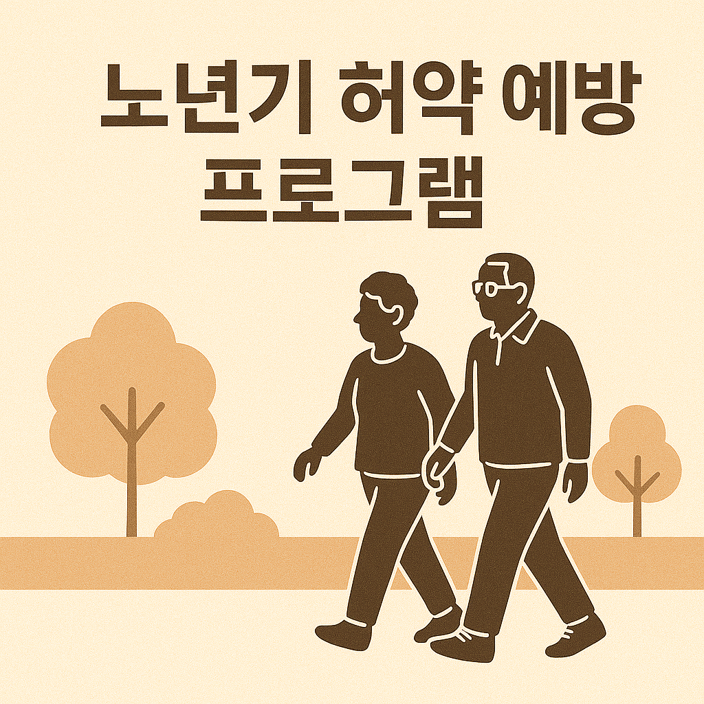“노후 건강, 미리 준비하세요!” 👉 노년기 허약 체질 예방 프로그램 총정리