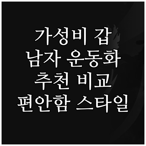 가성비 좋은 남자 운동화 추천 편안함..