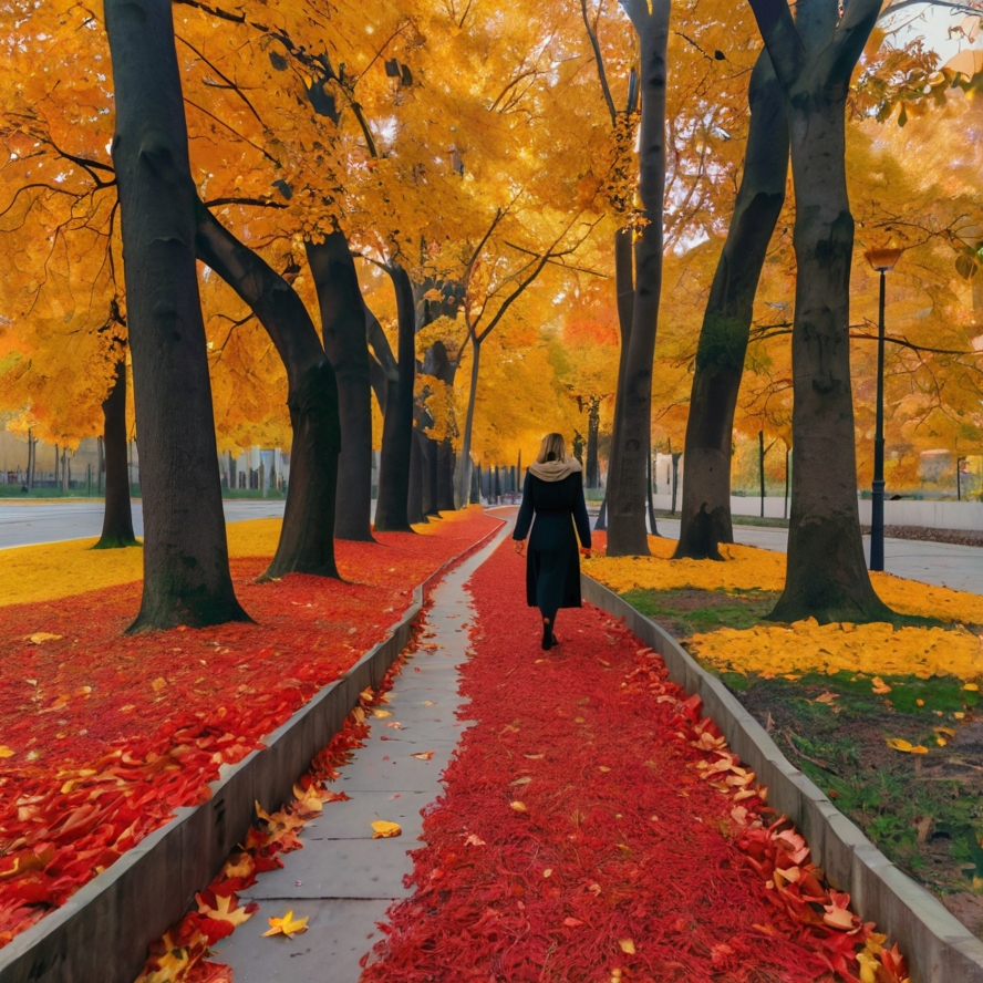가을 단풍 여행 이미지