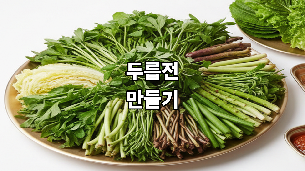 두릅전 만들기