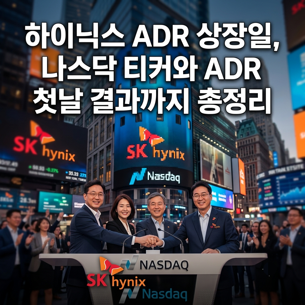 하이닉스 adr 상장일, 나스닥 티커와 adr 첫날 결과까지 총정리
