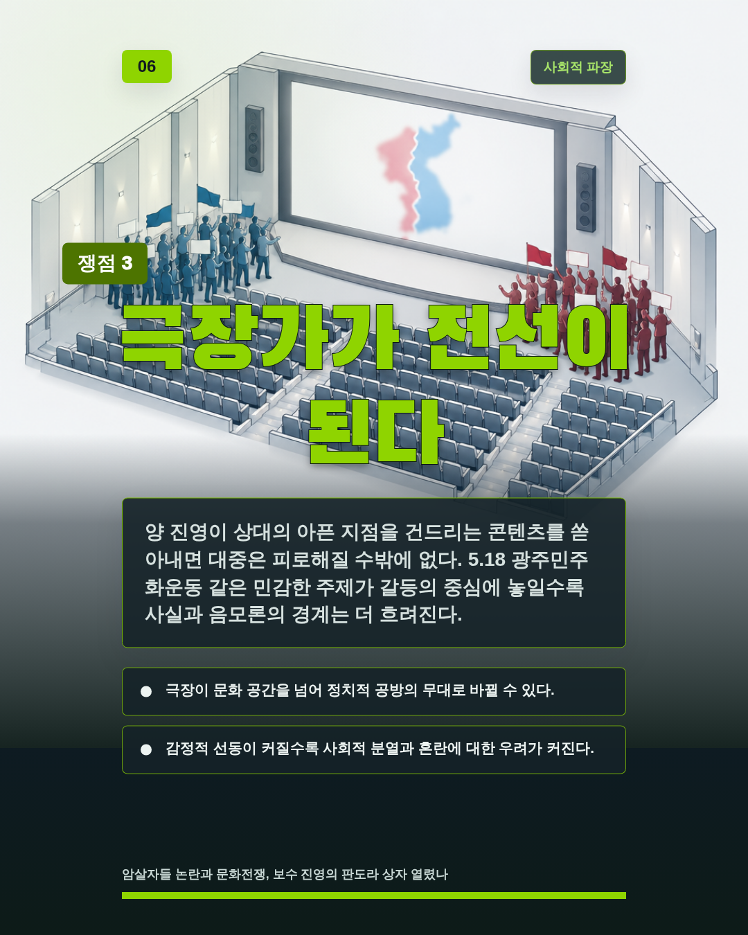 극장가가 전선이 된다