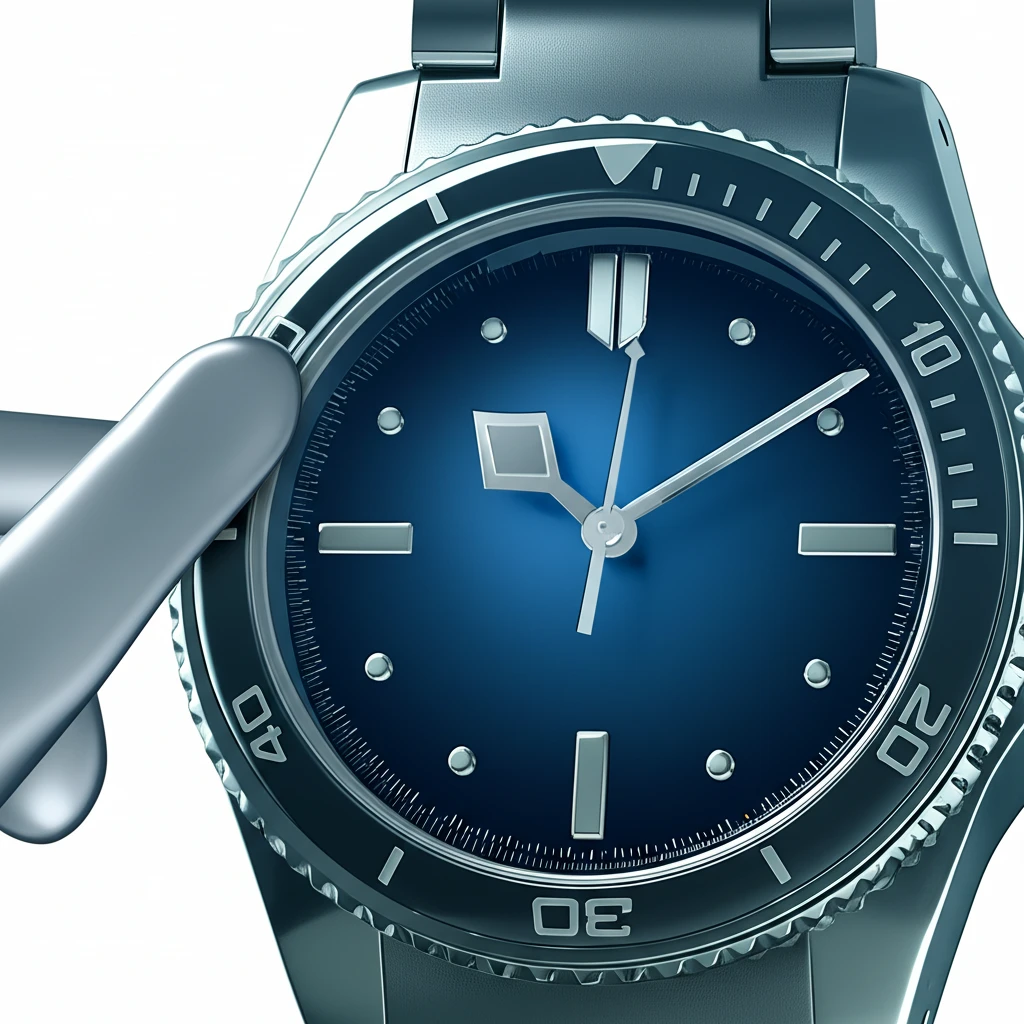 다이버 워치 베젤 원리와 경과 시간 ..