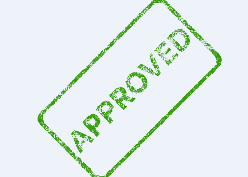 승인 문구 사진