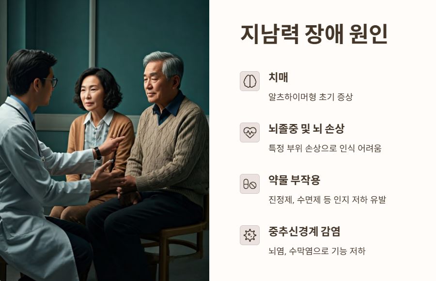 지남력 장애 원인