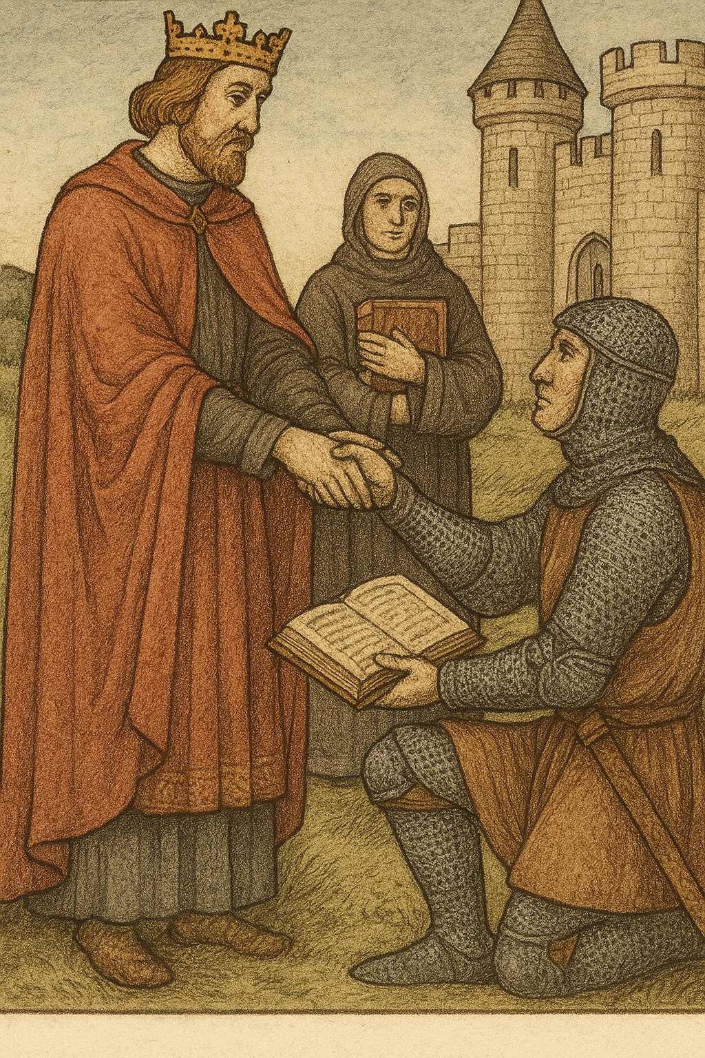 봉건적 충성 맹세와 서약 문화 관련 이미지