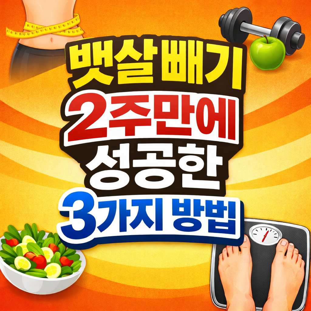 뱃살빼기 2주만에 성공한 3가지 방법｜운동&middot;식단&middot;생활습관｜바로 따라하는 14일 플랜