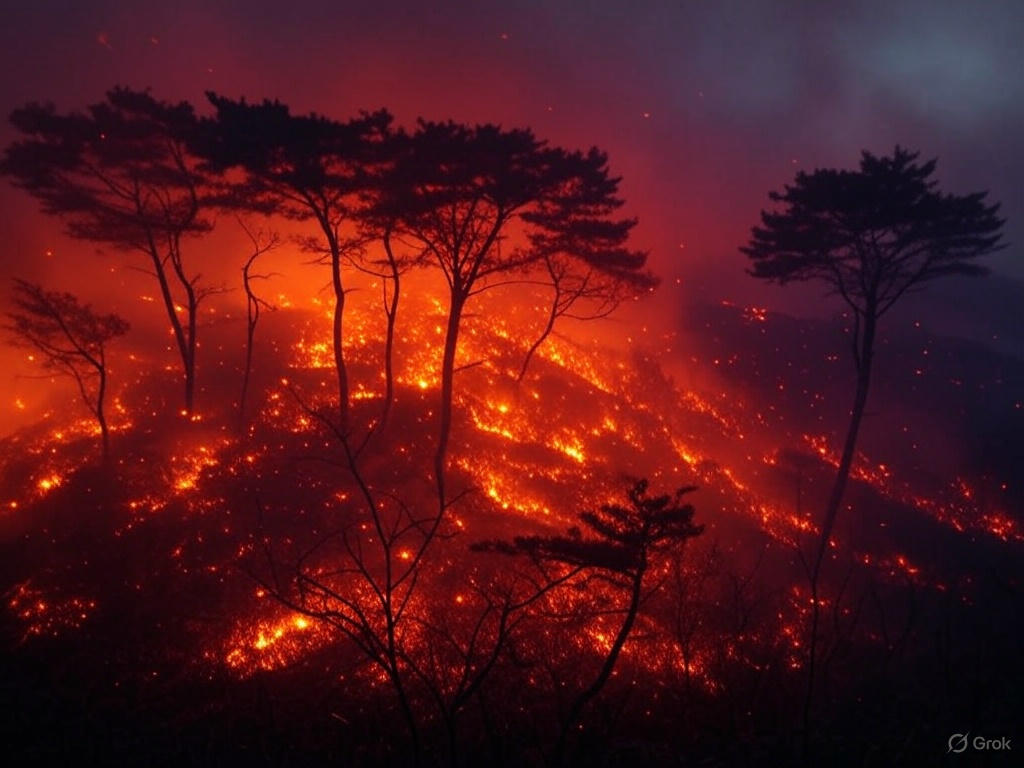 산불 비화 현상
