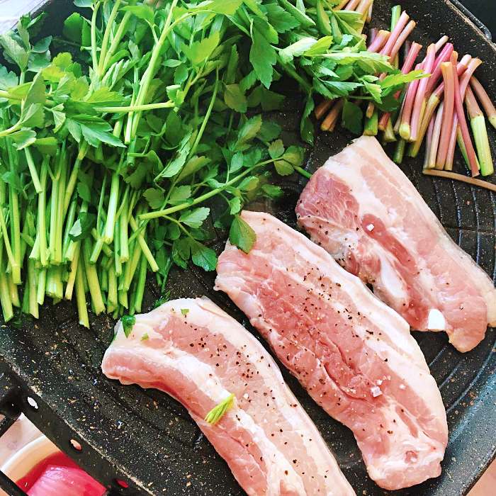 네모세모 경북 청도 세미칼 미나리 삼겹살 맛집