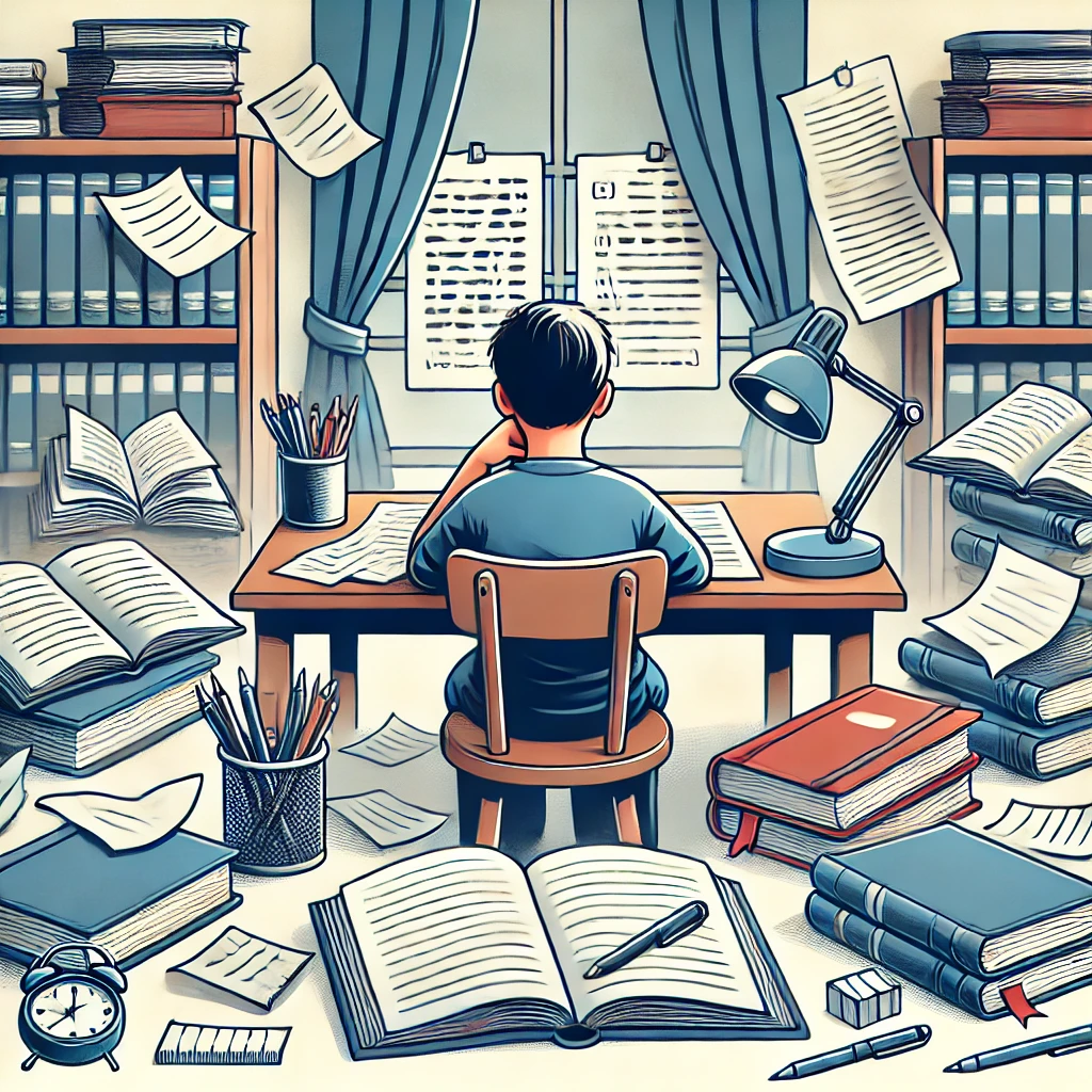 종이 교재 학습 이미지