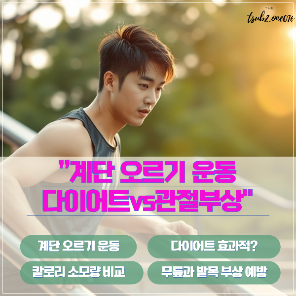 계단 오르기 운동 다이어트 vs 관절부상