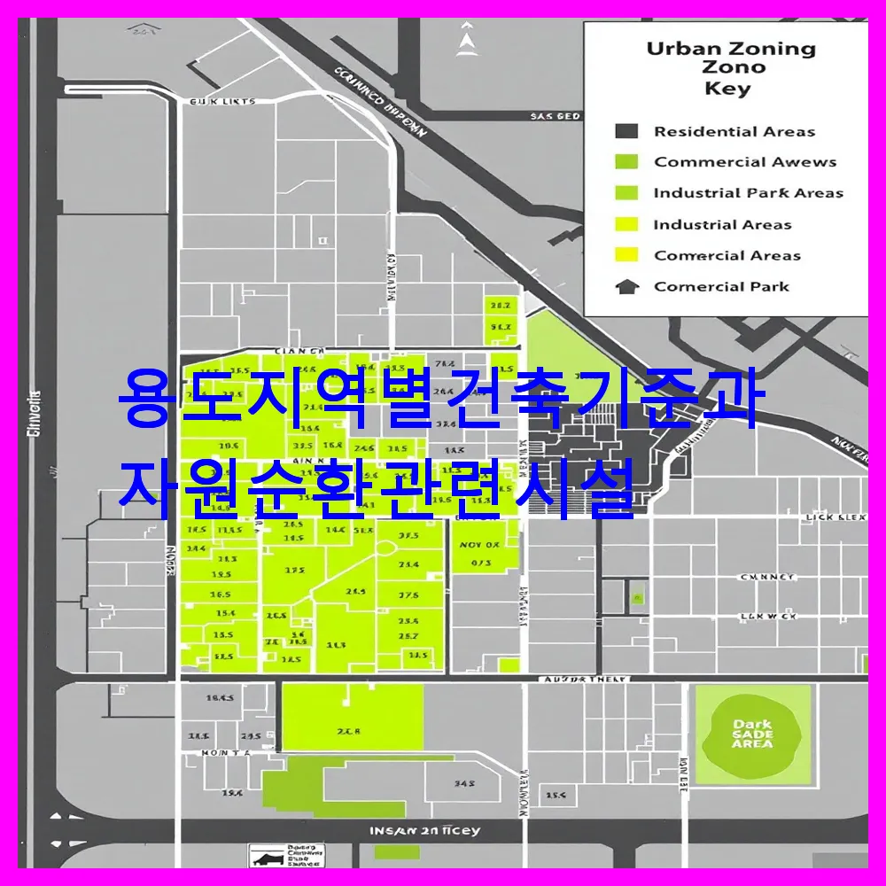 용도지역별 건축기준과 자원순환 관련 시설