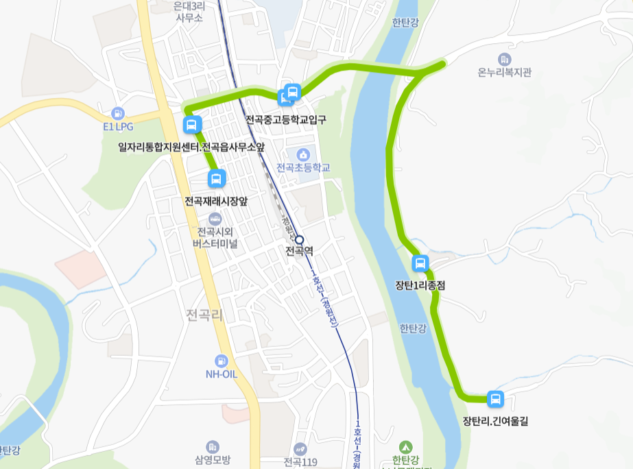 연천-81-2번-버스-노선-지도