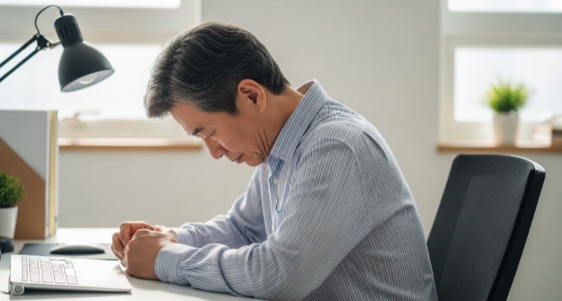 등이 굽는 원인 자세 습관