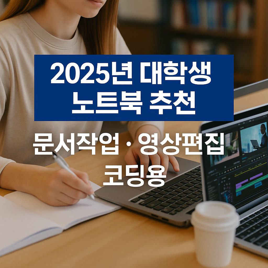 2025년 대학생 노트북 추천 – 전공별 실사용 루틴 + 예산별 구매 가이드 (공식 구매처 포함)