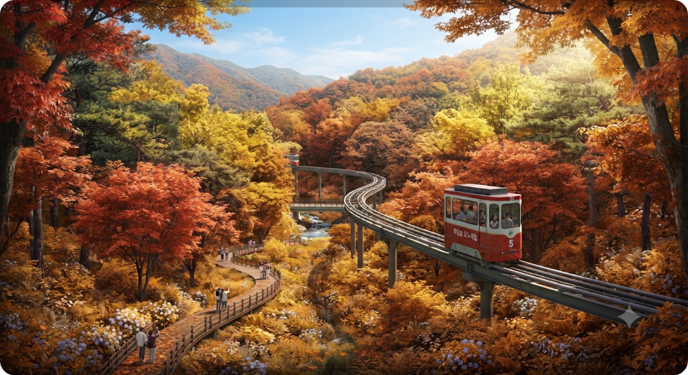 화담숲 ai 단풍 이미지