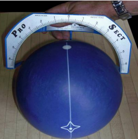 비대칭볼 기준선 긋는 방법