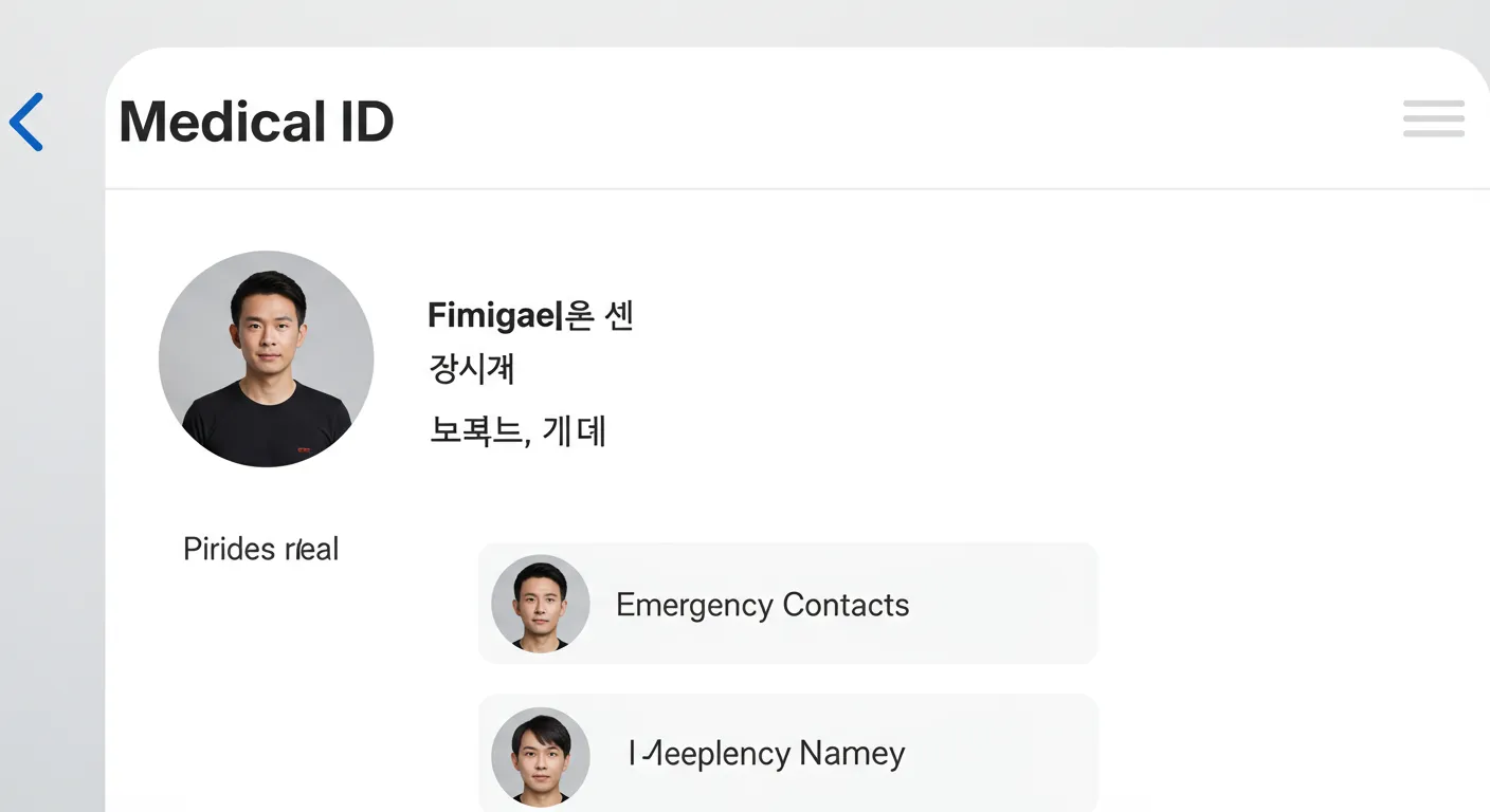 의료 정보 설정하기