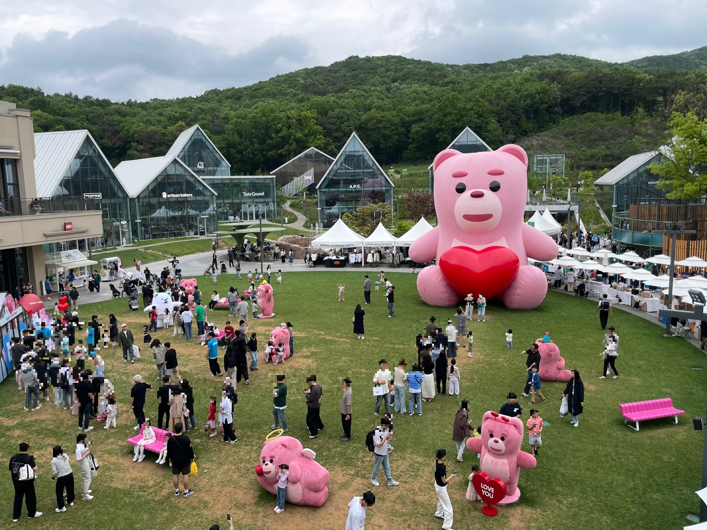 의왕 롯데 프리미엄 아울렛 주차 무료 잔디광장 카페 웁스어데이지