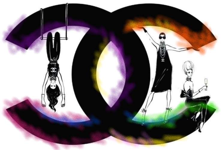 메간헤세가 그린 샤넬로고